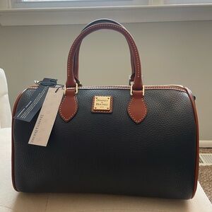 NWT Dooney and Bourke Midnight Blue Side Pocket Satchel